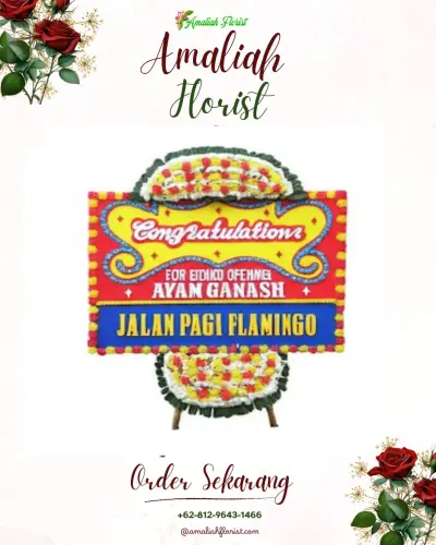 Bunga Papan Congratulation di Medan Satria